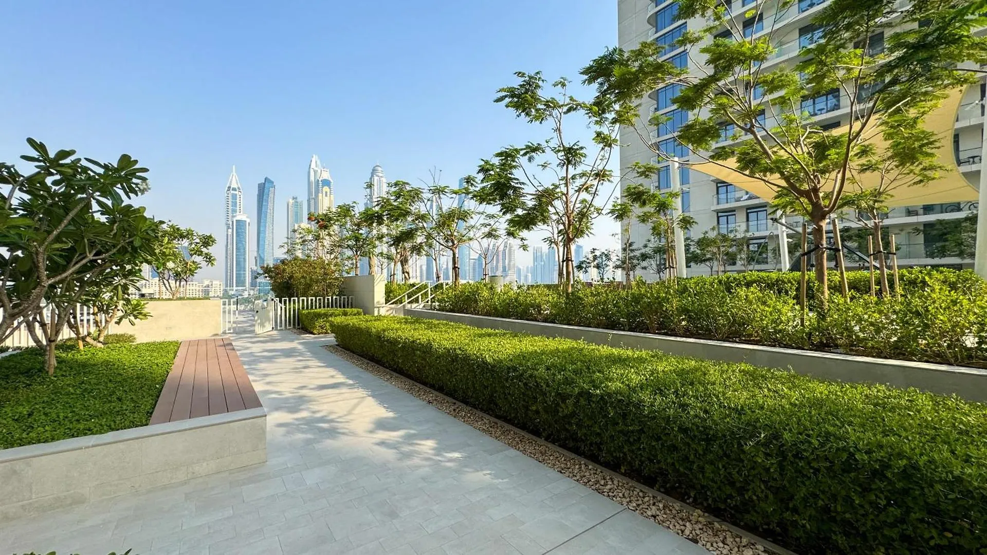 公寓 Beachfront 2-Bdr, High Floor, Sea And Palm View, Beach Access 迪拜
